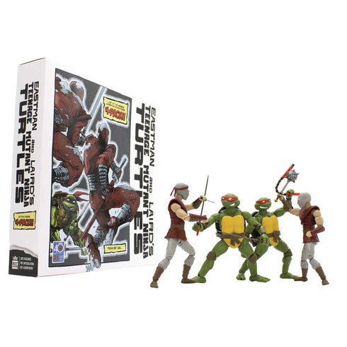 Bst Axn Teenage Mutant Ninja Turtles Classic Comic Previews Exclusive Action Figure 4pc Box Set 1